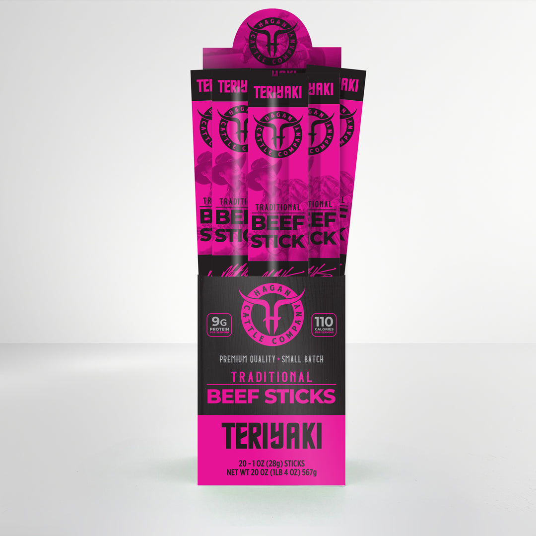 Premium Beef Sticks - Teriyaki – Hagan Cattle Company