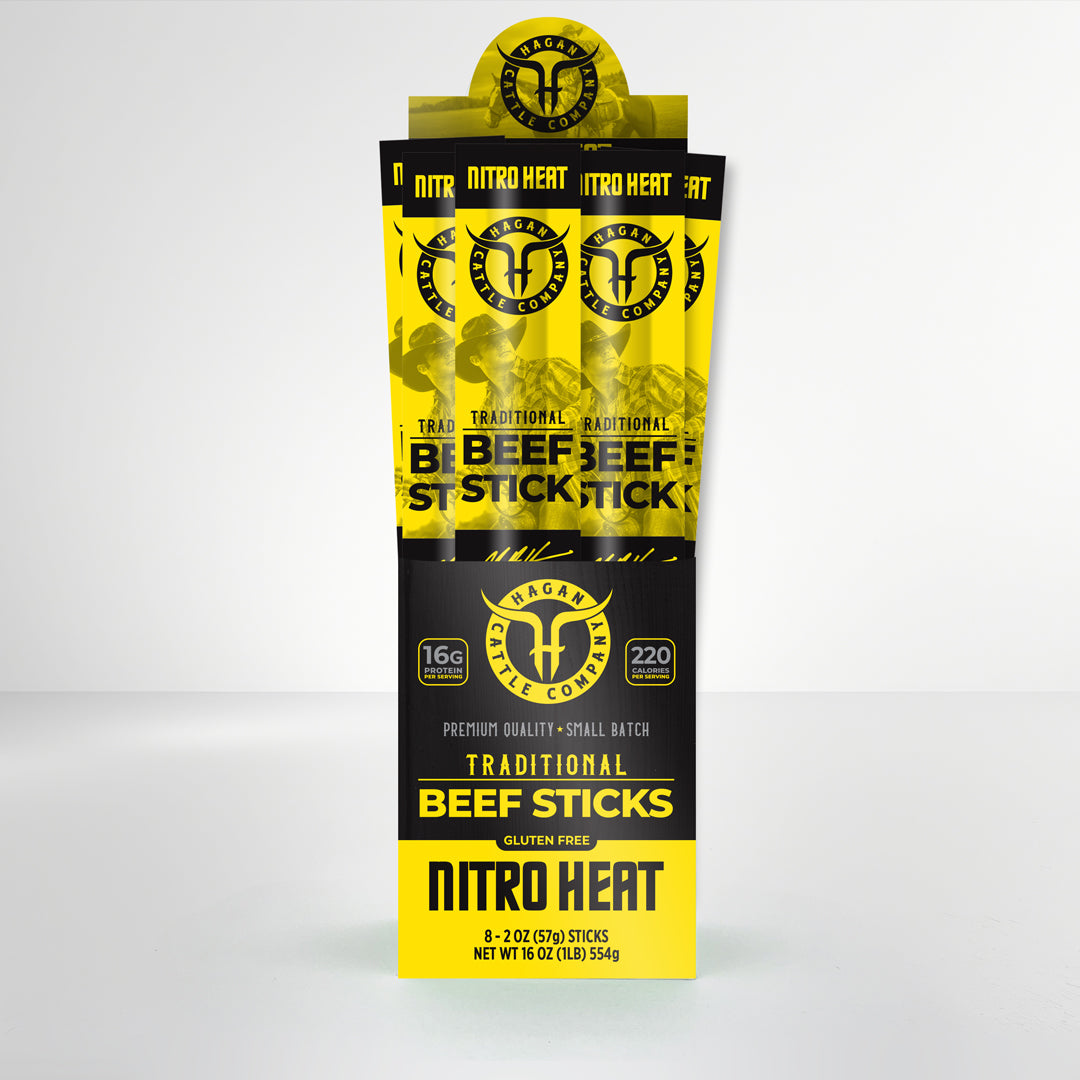 Premium Beef Sticks - Nitro Heat